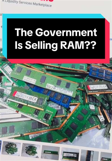 Buying 100 sticks of RAM.. from the government?? #carterpcs #tech #ram | ram