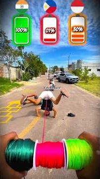 Battery Level Challenge ⚡ 100% vs 1% vs 30% #shorts