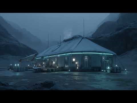 Alien Ice World Research Station | Sci-Fi Ambiance for Sleep, Study, Relaxation