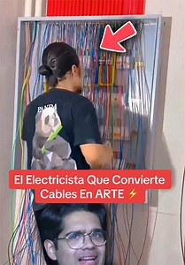 Electricista que convierte cables en arte: cómo y por qué