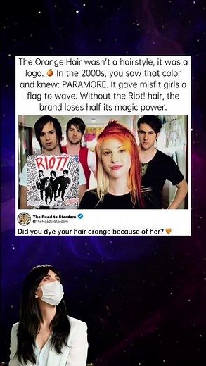 The hairstyle that defined a generation of emo girls. #Paramore #HayleyWilliams #OrangeHair