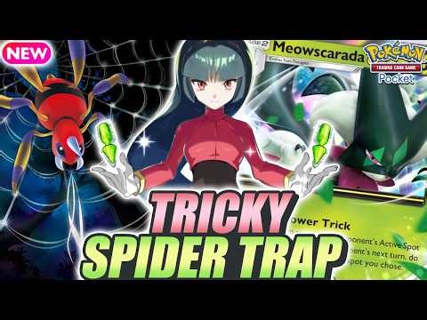 TRICKY ! New MEOWSCARADA EX & ARIADOS Set the Perfect Trap ! - Pokemon TCG Pocket