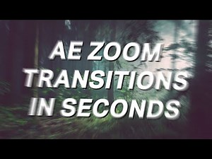 After Effects Seamless Zoom Transition [The EASY Way]