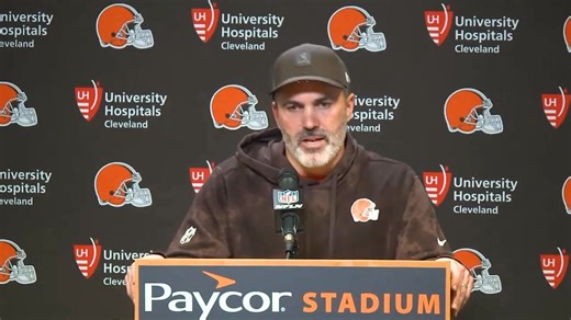 #Browns HC Kevin Stefanski on Myles Garrett breaking the NFL single-season sack record at 23: "It's history. He's the sack king." | Ashley Holder
