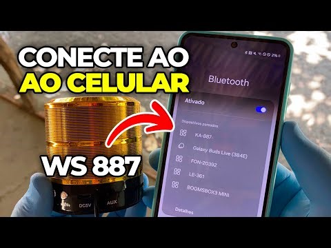 How to Connect Your Cell Phone to the Bluetooth of the WS 887 Speaker (Ka 887)