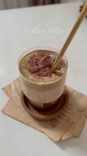 Delicious Iced Milo Latte Recipe for Home Cafe