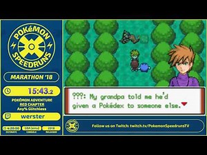 Pokemon Adventure Red Chapter Speedrun - Live at PSR Marathon 2018 [WR]