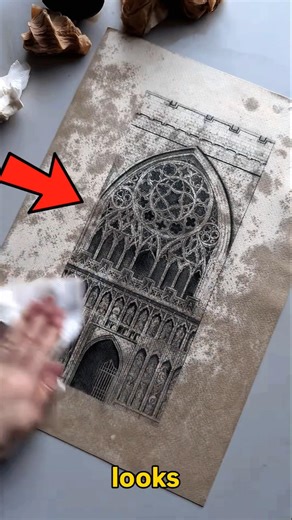 Vintage architectural drawing art