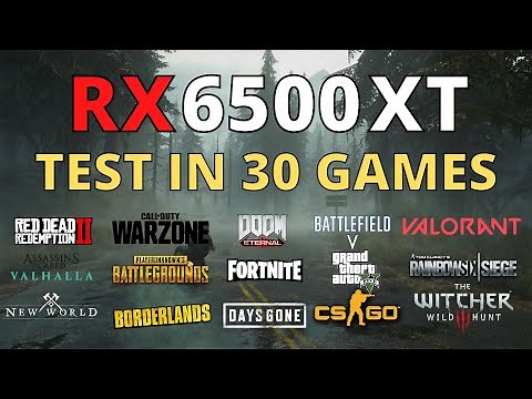 RX 6500 XT BENCHMARK TEST IN 30 GAMES - LOW & ULTRA