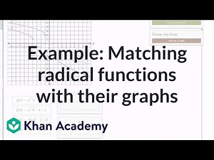 Matching radical functions with graphs exercise example Video Lecture - Engineering Mathematics