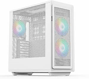 Rosewill Helium Air Black Mid Tower Computer Gaming Case, Mesh Panel, E-ATX, Tool-Less, High-Airflow (Helium Air RGB White)