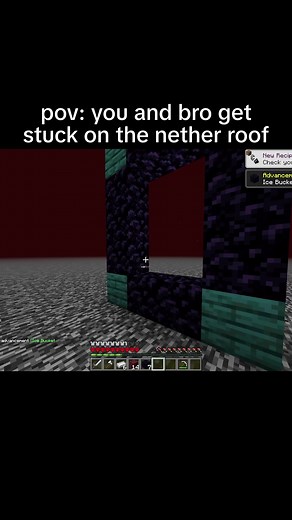 nether roof 💔 #minecraft #minecraftmemes | Tae