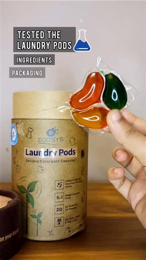 Discover the magic of Ecosys Laundry Pods! Infused with delightful aroma and packed with bio enzymes and softening agents, our pods clean effectively without harsh chemicals. 🌺 | Ecosys Cleaners