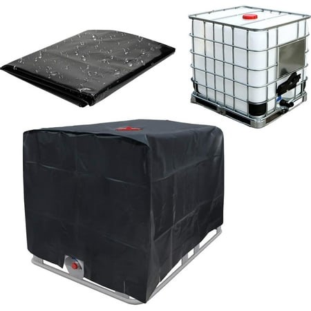 Outdoor Water Tank Cover, Conveniently Designed Black IBC Tote Cover For 275 Gallon Rain Barrel, Maintains Airtightness And Prolongs Container Service Life - Walmart.ca