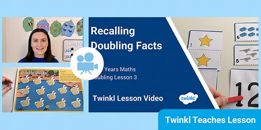 Early Years (Ages 3-5) Maths: Doubling Video Lesson 3