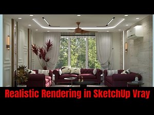 How to use V-ray Dome Light. |SketchUp vary render settings hindi | Sketchuphindi interior|