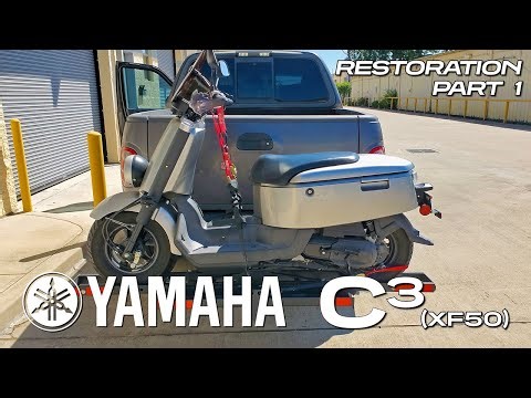 2007 Yamaha C3 XF50 Scooter Restoration Project: Part 1 - The Clean Out