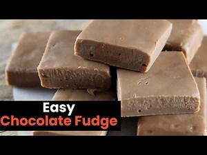 3 Ingredient Easy Chocolate Fudge