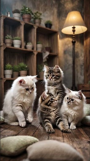 😹 4 Playful Cats in Action! 🐾 | Cutest Cat Playtime Ever!