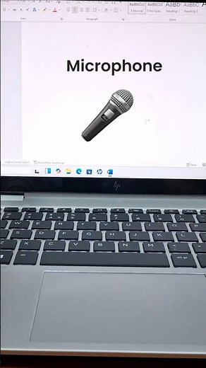 Microphone 🎤 Symbol in MS Word | Unicode 1F3A4 | Alt + X Shortcut #computer #asmr #shorts