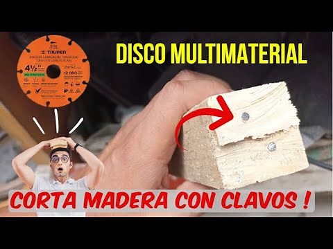 Can wood be cut with a grinder? TRUPER multi-material disc