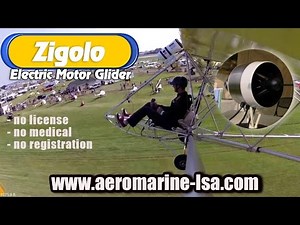 Zigolo electric powered ultralight motor glider.