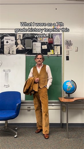 Mr. Ward | You know the drill. #mrward #mrwardstyle #7thgradehistoryteacher #mensfashion #teacherootd #vintagefashion #teacherstyle #teacherootd | Instagram