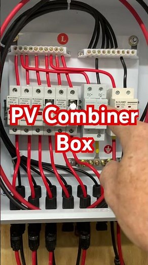 Solar shed PV combiner box