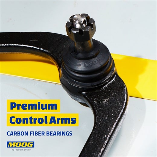 226K views · 477 reactions | MOOG premium control arms are built to perform. Carbon fiber reinforced bearings provide exceptional strength and durability, helping reduce friction and extend part life. Learn more: bit.ly/41K6zf7 #MOOGParts #ControlArms #ProblemSolver #Steering #Suspension | MOOG Parts | Facebook