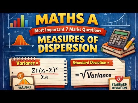 INTERMATHS2A MOST GUNSHOT7MARKS QUESTION VARIANCE STANDARD DEVIATION MEASURES OFDISPERSIONS CHAPTER