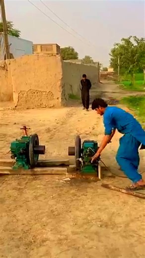 261K views · 1K reactions | two old diesel engine start togather in old tire in the village  | Indian Farmer | Facebook