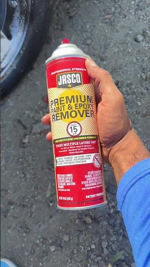 What I used to remove paint off my chrome rims #paint #chrome #racing