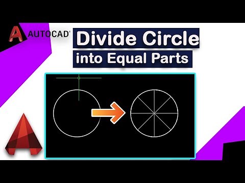 How to divide a circle equally in AutoCAD