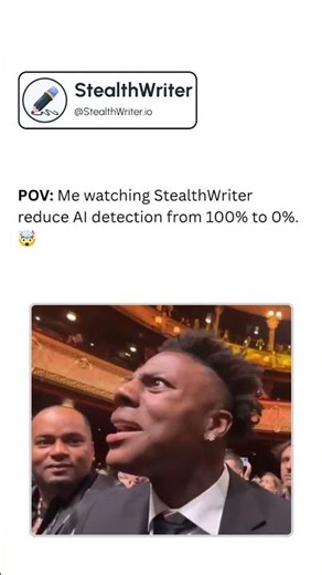 POV: Watching StealthWriter Reduce AI Detection from 100% to 0% 🤯🔥