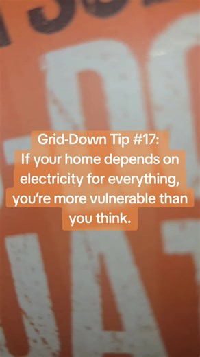 Heating, cooking, water, communication—so much of daily life depends on the grid. Preparing your home for a sudden grid-down situation means creating backup plans so your family isn’t left scrambling when the power fails. #SurvivalBook #PrepperLife #PowerOutage #EmergencyPreparedness #GridDown