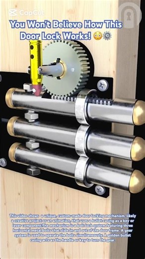 You Won't Believe How This Door Lock Works!🚪😳⚙️ |