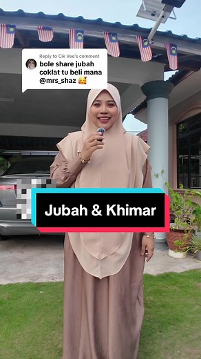 Replying to @Cik Vee ok done tag, 2 different seller utk jubah kaftan ni & khimar Jubah kaftan Humaira ni material satin air flow best tak pyh gosok pun Khimar Nageena by Radiusite pulak material body dari chiffon, awning lycra. #setumrah #umrahoutfit #kaftansatin #khimarlabuh