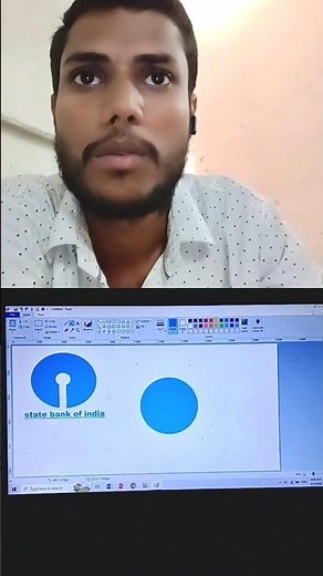 "Learn how to create a professional logo for SBI (State Bank of India) using Paint!