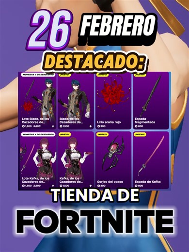 Tienda de Fortnite: Kafka y Blade en Honkai Star Rail
