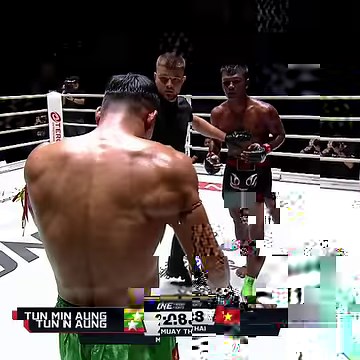 1.6M views · 29K reactions | CUTTING through  Tun Min Aung forces a referee stoppage with this slicing elbow! #ONEFridayFights70 | ONE Championship | Facebook