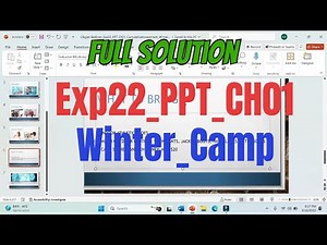 Exp22_PowerPoint_Ch01_CapAssessment_Winter_Camp | Exp22 PPT Ch01 Winter Camp | ‪@PearsonSolution‬