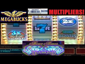 BOOM! Big Wins on Megabucks! Gold Forge Bonus + Four Times Diamond Slot Play! Las Vegas Casino Slots