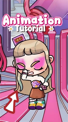 ANIMATION TUTORIAL IN AVATAR WORLD #avatarworld #pazu #trending #animation