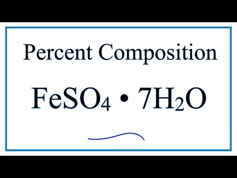 Percent Composition of FeSO4 . 7H2O
