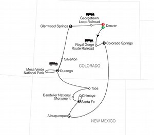 Historic Trains of the Old West with Albuquerque Balloon Fiesta - Globus (11 Days From Denver to Denver)