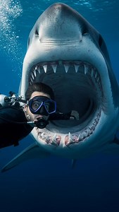 😱🤿 Wild Great White Shark #sharkweek | Unleashed Predators