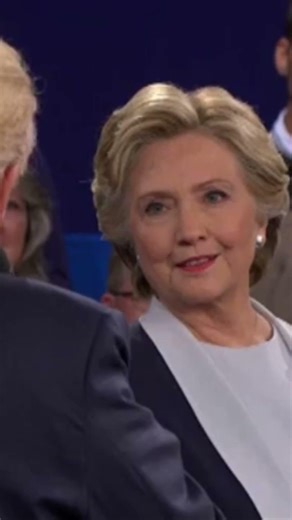 Donald Trump threatens Hillary Clinton at a 2016 presidential debate. #donaldtrump #hillaryclinton
