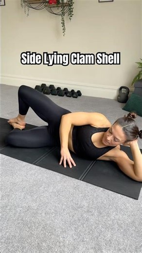 Side Lying Clam Shells #howtoexercise #exercisedemo #pilatesexercises