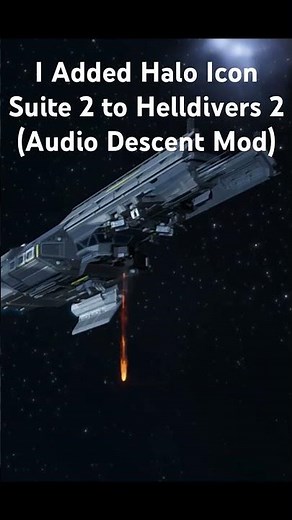 I added Halo Icon Suite 2 To Helldivers 2 (Audio Descent Mod)