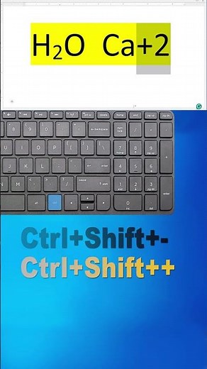 CTRL + SHIFT + + / - | Superscript & Subscript Made Easy! 🔥💡⌨🧪